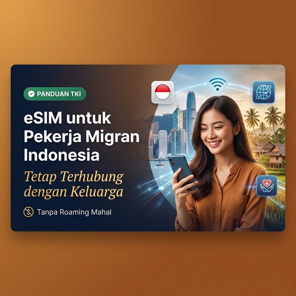 eSIM untuk Pekerja Migran Indonesia (TKI): Tetap Terhubung dengan Keluarga Tanpa Roaming Mahal Image