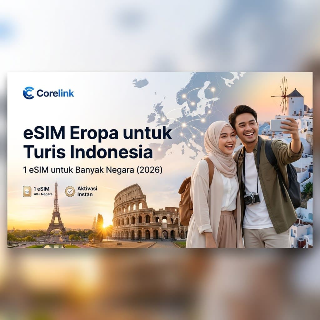 eSIM Eropa untuk Turis Indonesia: 1 eSIM untuk Banyak Negara (2026) Image