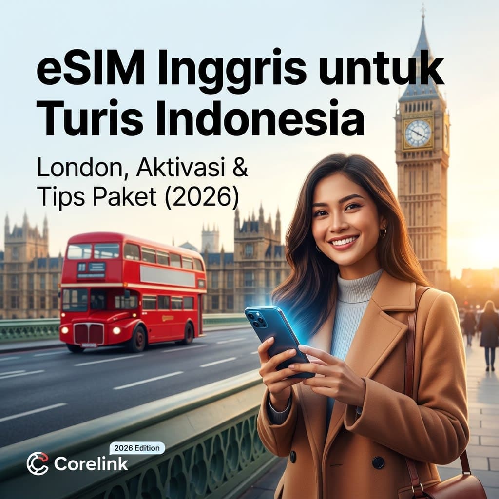 eSIM Inggris untuk Turis Indonesia: London, Aktivasi & Tips Paket (2026) Image