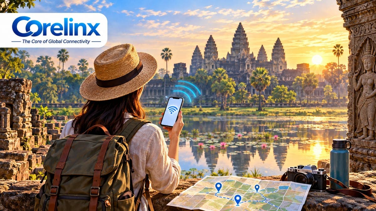 Siem Reap eSIM for Angkor Wat: Tickets, Maps and Data